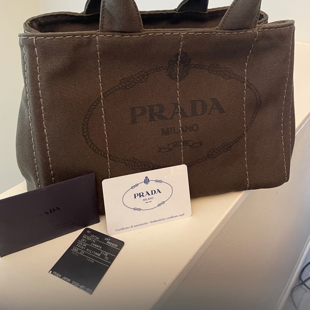 Prada tote bag slightly used